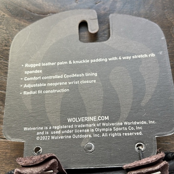Wolverine Dusty Rugged leather palm gloves,knuckle padding, 4 way stretch rib - Picture 7 of 9